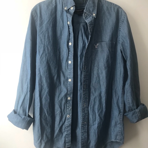 AE Perfect Denim Shirt ✨ Medium - Picture 4 of 5